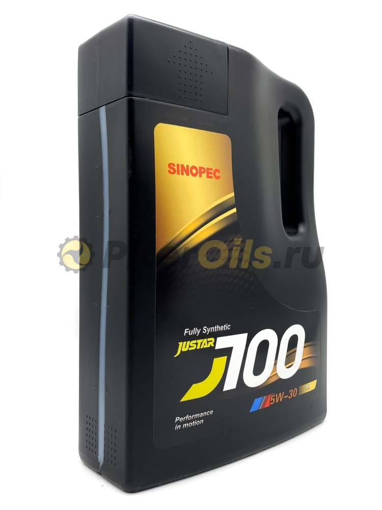 Sinopec JUSTAR J700 C3 5W-30 Engine Oil 4л 0609100063012117