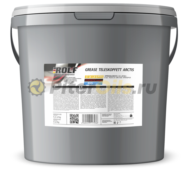 ROLF Grease S7 Teleskopfett Arctis 26 LX-0 PTFE 5кг 81904