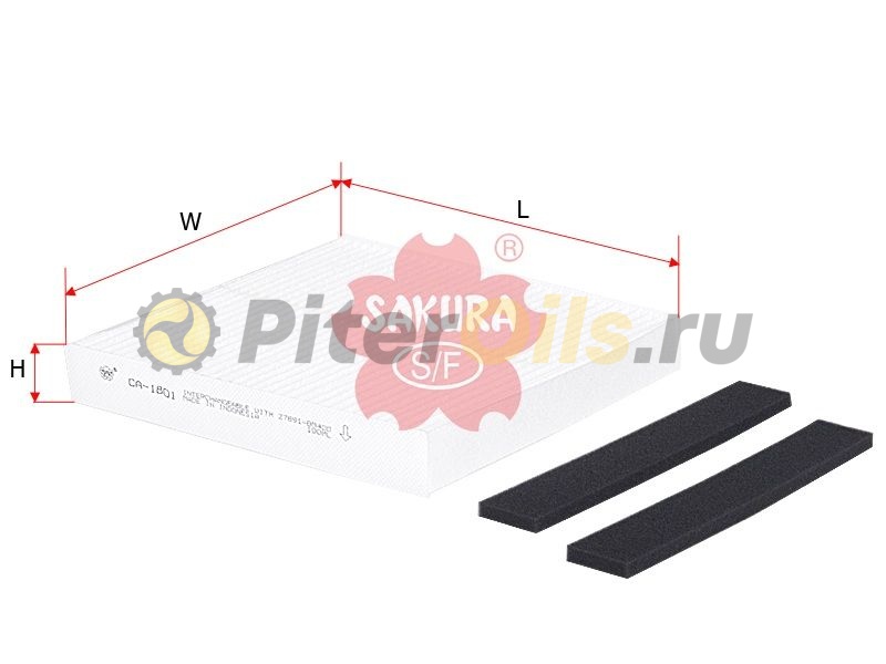 Sakura Фильтр салонный CA1801 (CU22003)