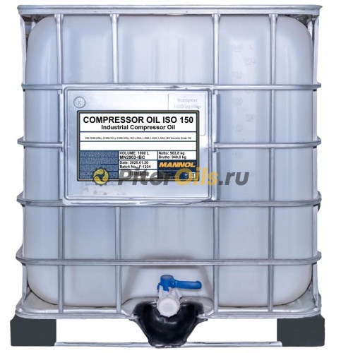Mannol Compressor Oil ISO 150 (1000л) MN2903-IBC