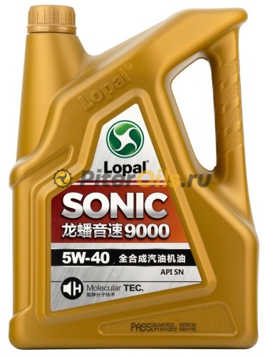 Lopal SONIC Моторное масло SN 5W-40 (4л) 9000/LPL32723