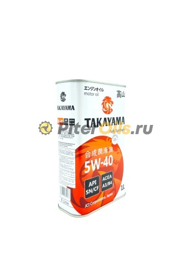 TAKAYAMA Adaptec 5W40 SN/CF (1л) 605044 (металл)