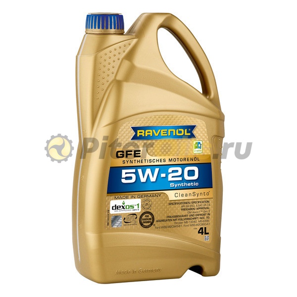 RAVENOL моторное масло GFE SAE 5W-20 (4л) 4014835857841