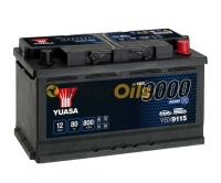 Аккумулятор Yuasa Start Stop Plus 80Ah 800A AGM об. пол (- +) 315x175x190