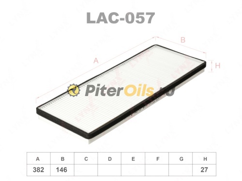 LYNXauto Фильтр салонный LAC057 (K1004, CU3955, SA1119)
