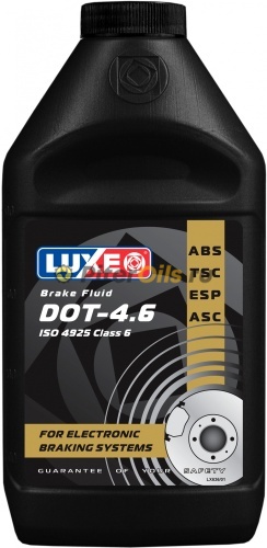 Тормозная жидкость "DOT-4.6" LUXE (0,455 кг)