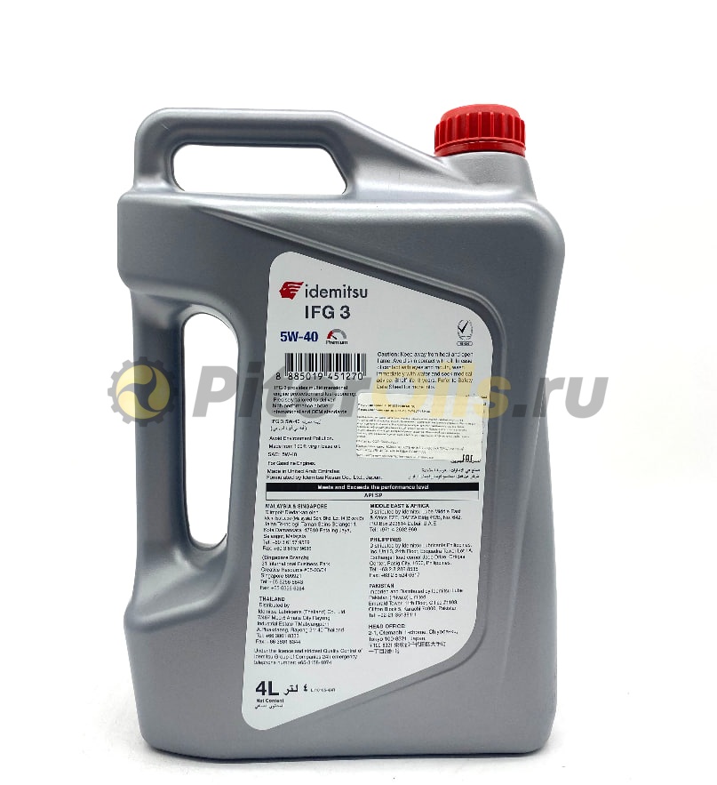 IDEMITSU IFG3 SP/GF-6 5W-40 (4л) TII10105841 (ОАЭ)