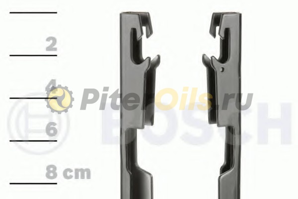 BOSCH Комплект бескаркасных щёток 2шт Aerotwin A934S 555/555 мм 3397118934