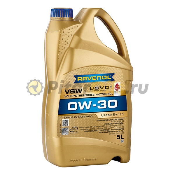 RAVENOL моторное масло VSW SAE 0W-30 (5л) 4014835842847