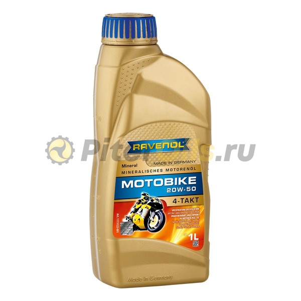 RAVENOL моторное масло Motobike 4-T Mineral SAE 20W-50 (1л) 4014835731417