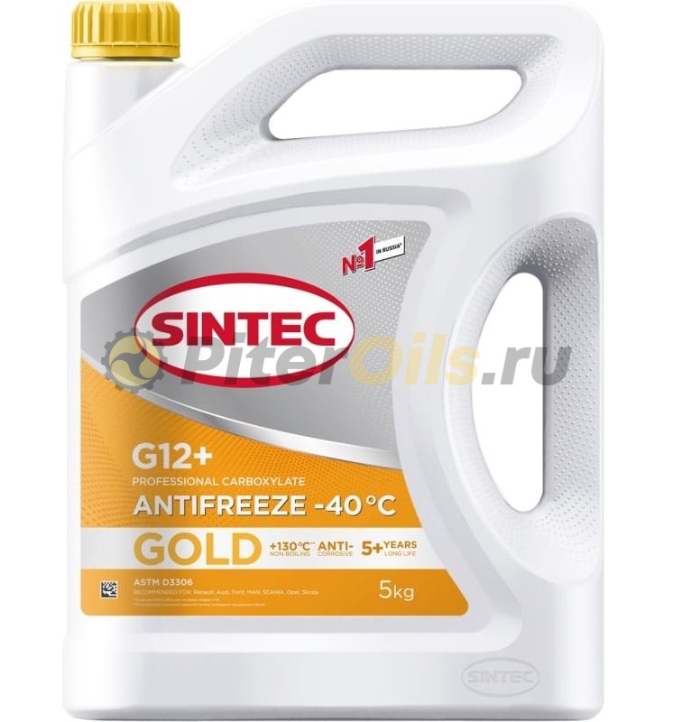 Антифриз Sintec Gold желтый G12+ (5кг) 990558