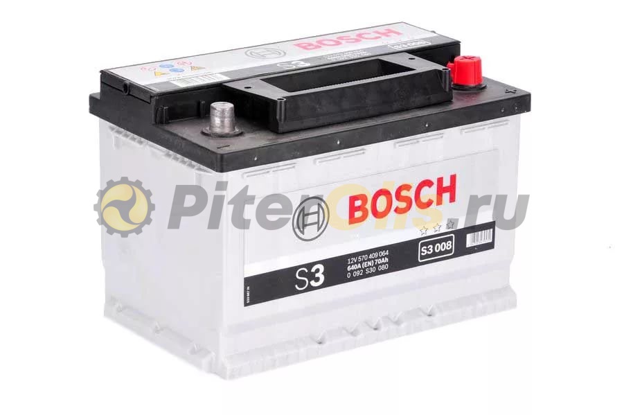 Аккумулятор BOSCH Silver S3 008 70Ah 640A 278x175x190 570 409 064 (- +)