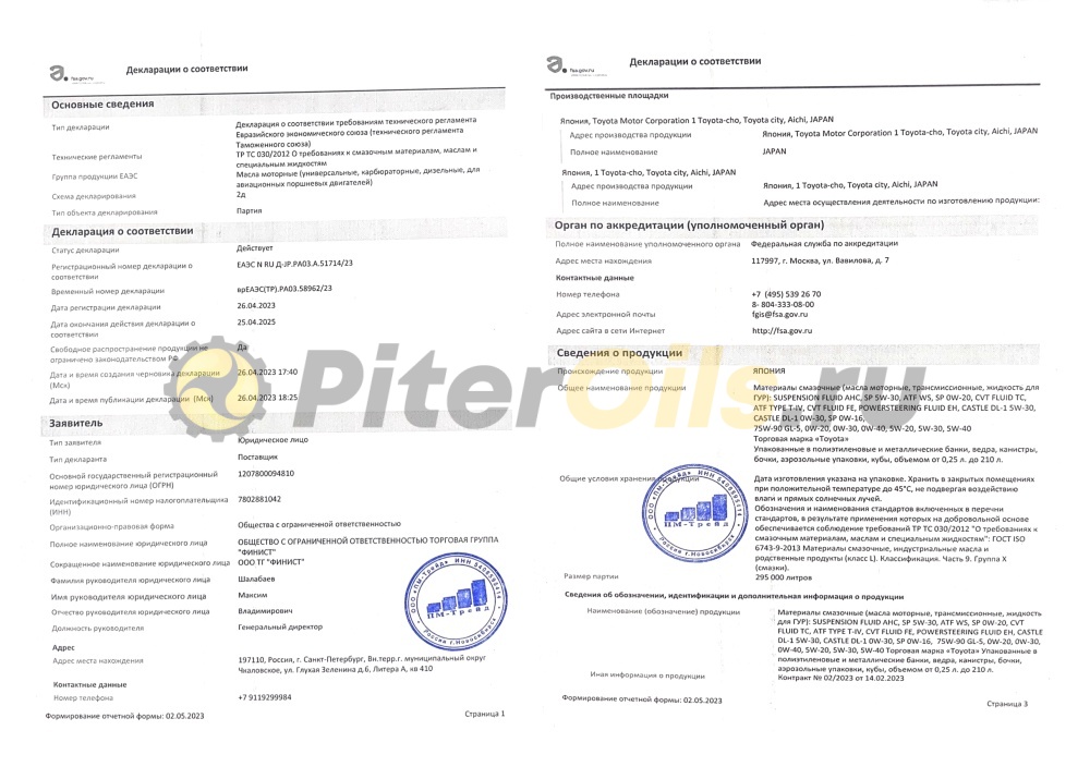 Toyota Motor Oil SN 5w20 ILSAC GF-5 SN (1л) 0888010606