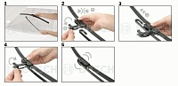 BOSCH Комплект бескаркасных щёток 2шт Aerotwin AR601S 600/400 мм 3397118907