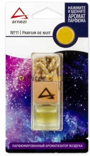 Ароматизатор подвесной, французский парфюм №11 "Parfum de nuit" ARNEZI A1509090A1509058