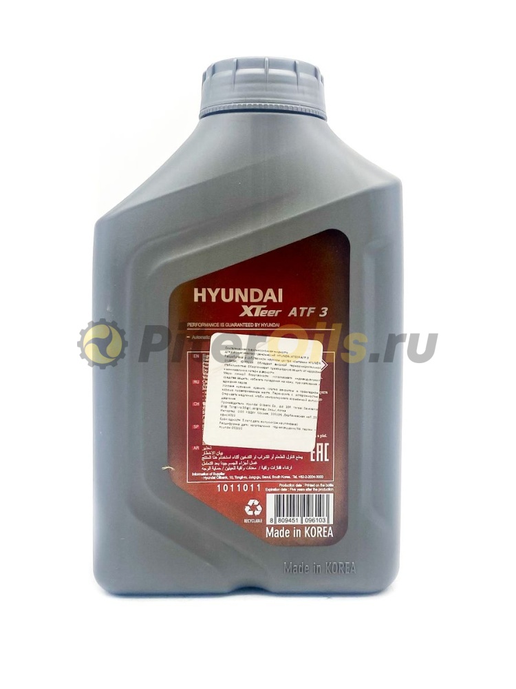 Hyundai XTeer ATF 3 (1л) 1011011