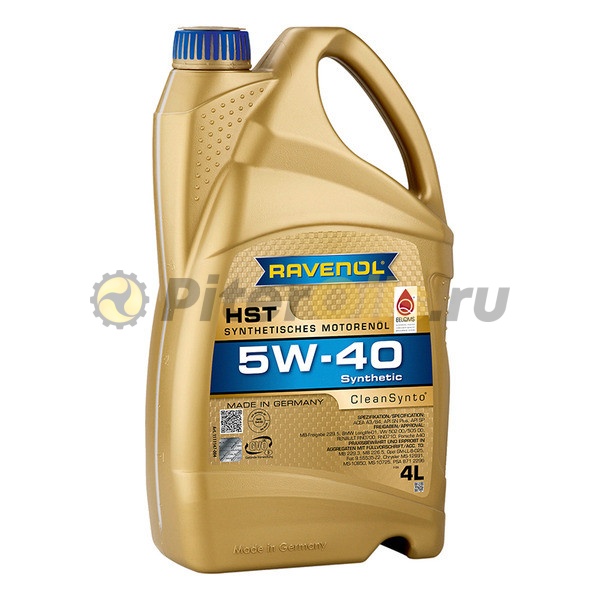 RAVENOL моторное масло HST SAE 5W-40 (4л) 4014835856554