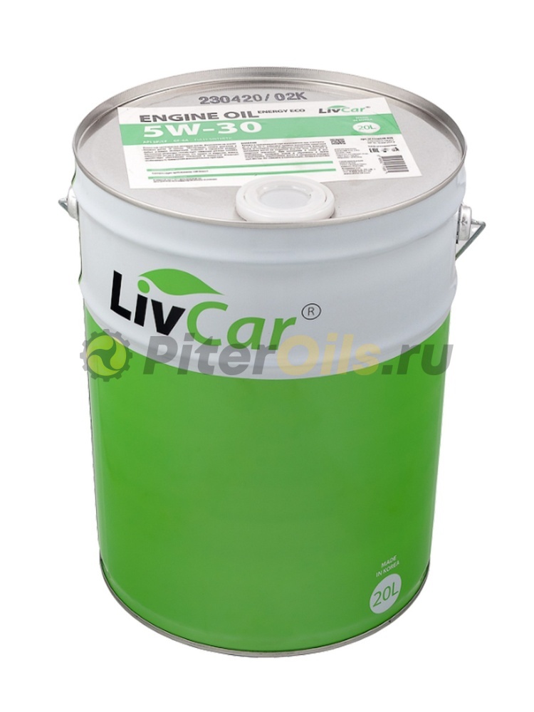 LIVCAR ENGINE OIL ENERGY ECO 5W30 API SP/CF/GF-6A (20л) LC1550530020