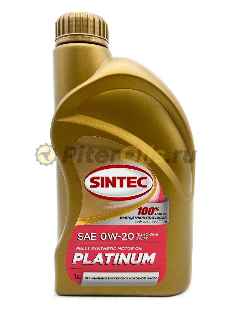 Sintec Platinum 0W20 ILSAC GF-6 (1л) 801985