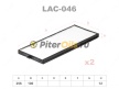 LYNXauto Фильтр салонный LAC046 (K1182-2X, CU2506-2, LA195/S) 2шт