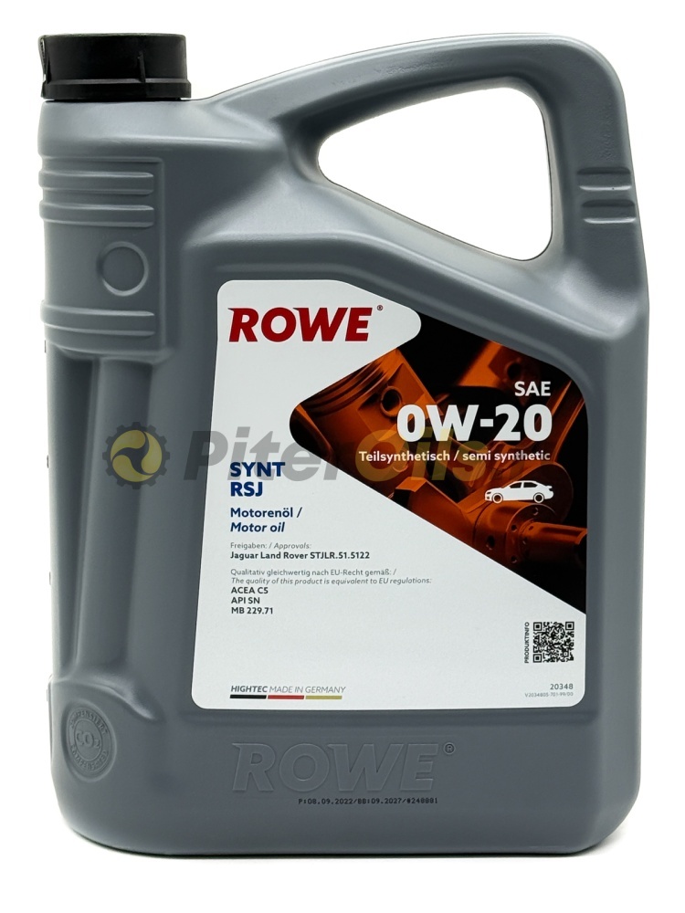 Rowe HIGHTEC SYNT RSJ 0W-20 (5л) 20348005099