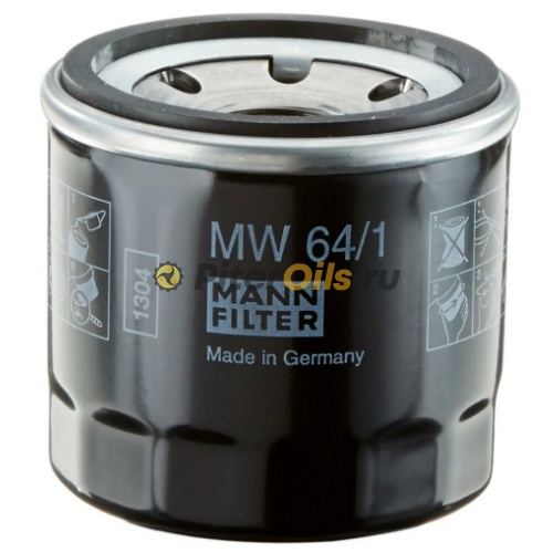 Фильтр масляный MANN MW64/1 (HF204, HF303)