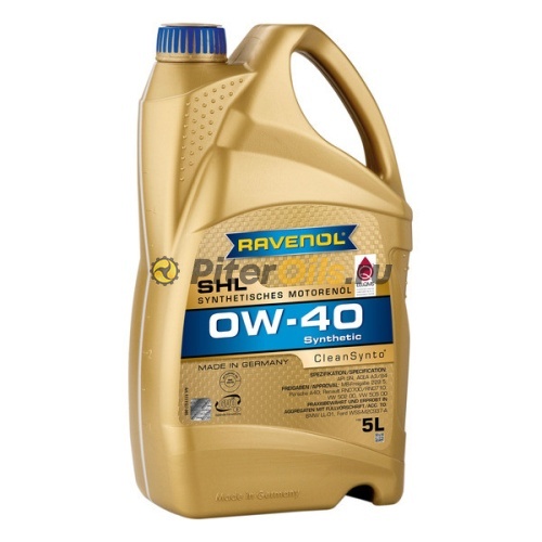 RAVENOL моторное масло SHL SAE 0W-40 (5л) 4014835868861
