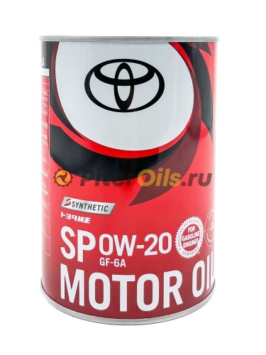 Toyota Motor Oil GF-6A SP 0w20 (1л) 0888013206/0888014306