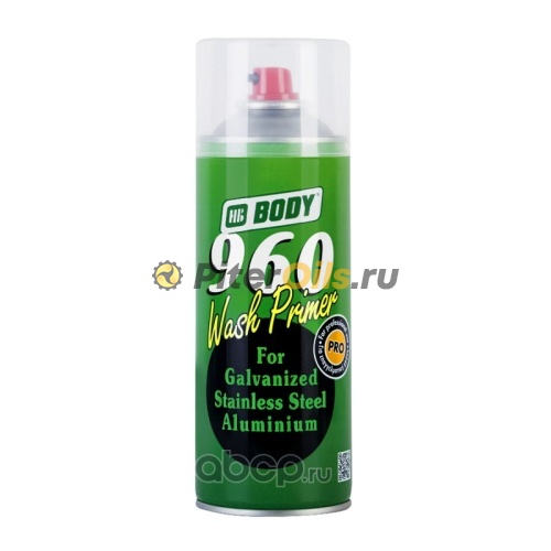 Грунт кислотный BODY 960 (0,4кг) аэр желто-зеленый 5100300050