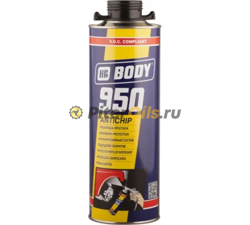 BODY 950 Антигравий под пистолет черный (1л) 9500200001