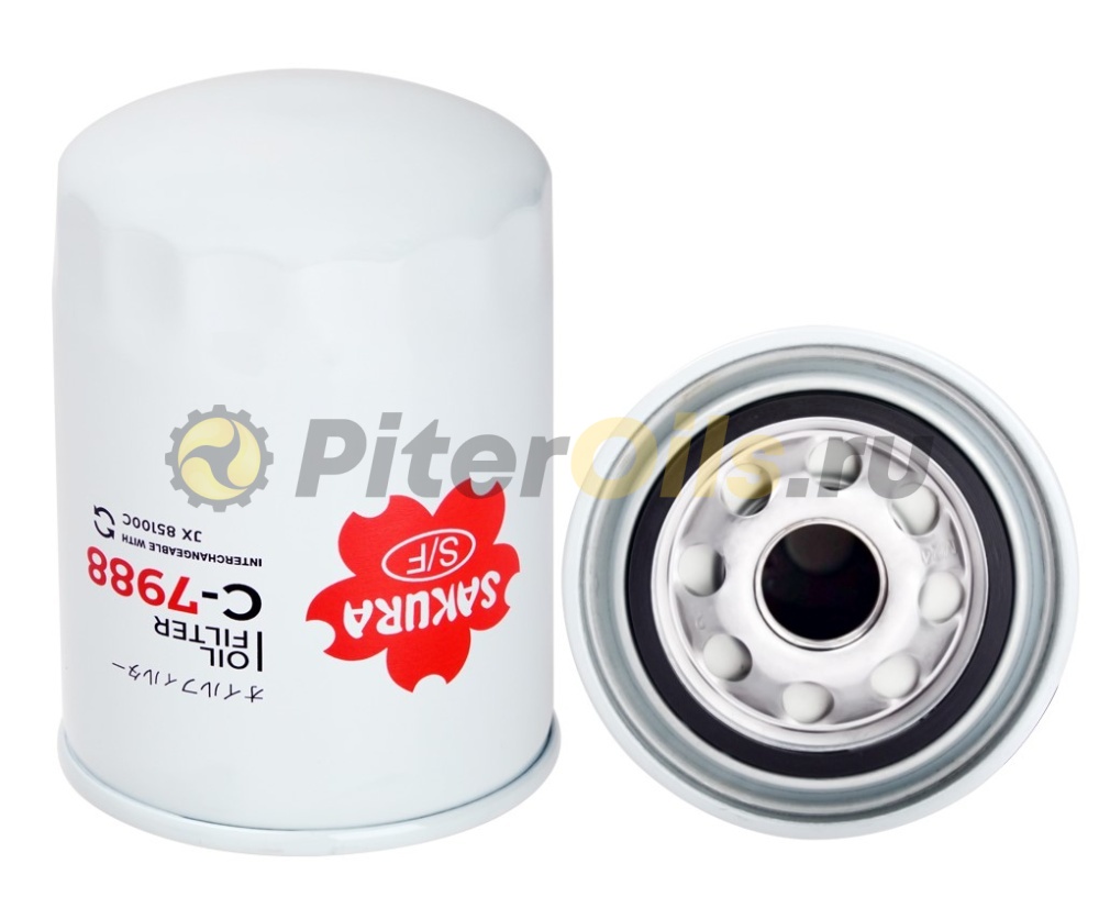 Sakura Фильтр масляный C7988 (Foton FT404, FT504, Taishan TS554, WP928/82)