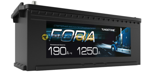 Аккумулятор FORA 190Ah 1250А обр. пол. (- +) 513x223x223