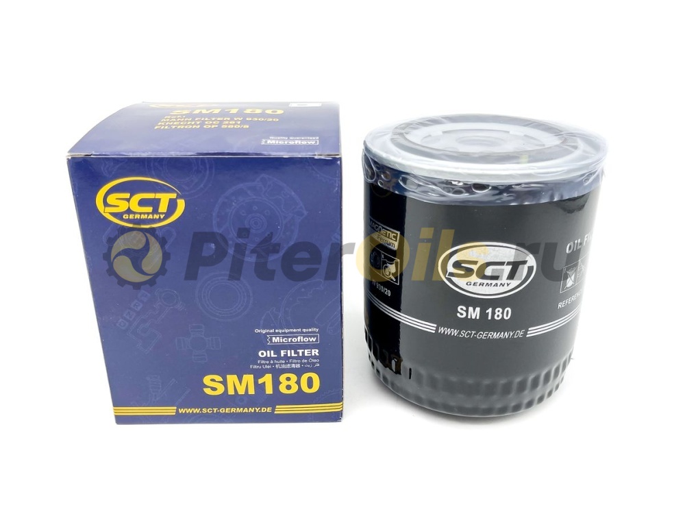 Фильтр масляный SCT SM180 (W930/9, W930/20) UMZ-4215/4216/Evotech, ZMZ 405-409/PRO