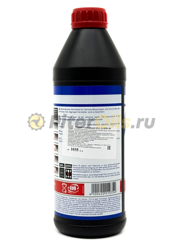 LIQUI MOLY Hypoid-Getriebeoil 85w90 GL-5 (1л) 1956
