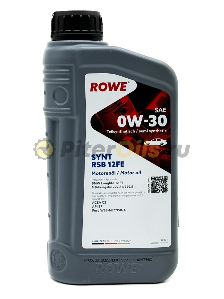 Rowe HIGHTEC SYNT RSB 12FE 0W-30 (1л) 20305001099