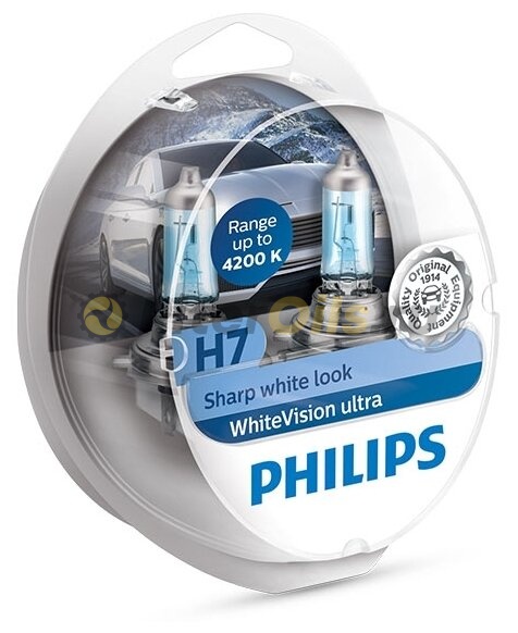 Philips WhiteVision ultra 12972WVUSM H7 55W 2 шт