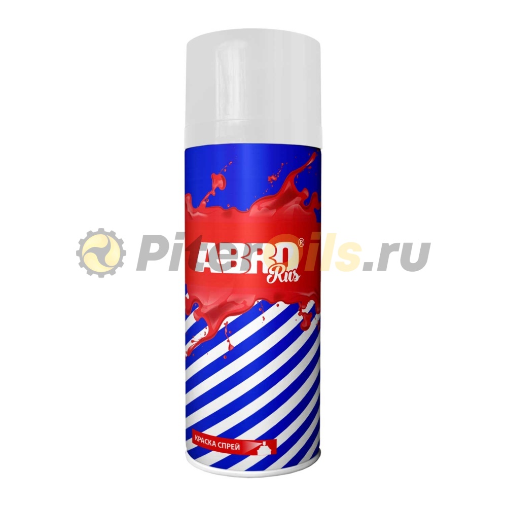 ABRO Краска-спрей белая 473мл (SPO040R)