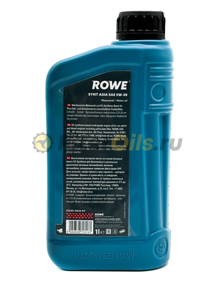 Rowe HIGHTEC SYNT ASIA 5W-30 (1л) 20245-0010-99
