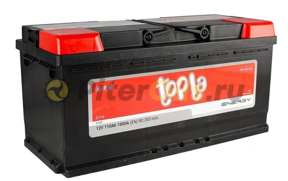 Аккумулятор Topla Energy 110Ah 1000A об. пол. (- +) 394x175x190