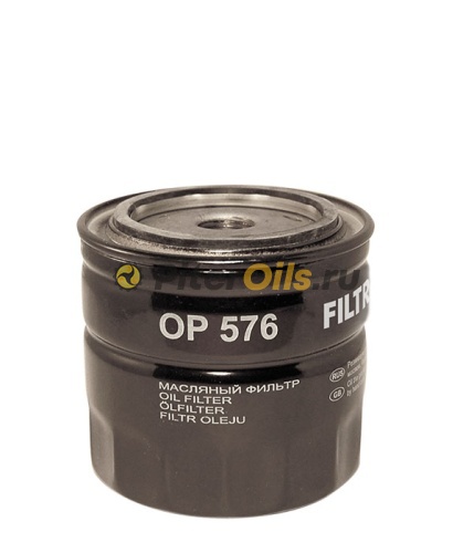 Фильтр масляный FILTRON OP576 (W920, W920/7) CAT C1.3-3.3/ Kubota V2203-3800/ Perkins 1104C/ Cummins