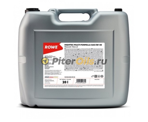 Rowe HIGHTEC MULTI FORMULA 5W-40 (20л) 20138020099