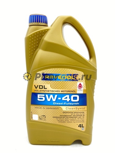 Ravenol 5w40 VDL (4л) 4014835723795