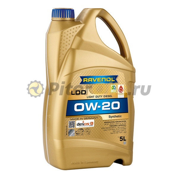 RAVENOL моторное масло LDD Light Duty Diesel SAE 0W-20 (5л) 4014835876187