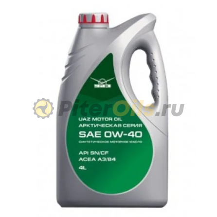 УАЗ Motor Oil 0W40 (4л) 000000473405400