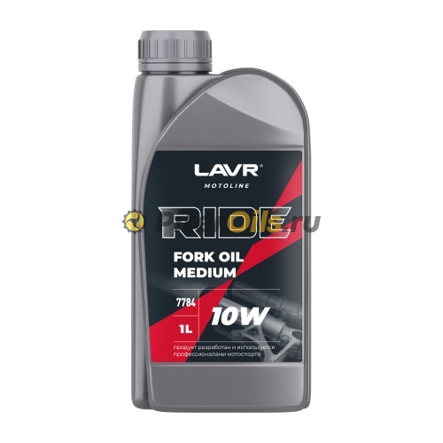 LAVR LN7784 Вилочное масло RIDE Fork oil 10W MOTO (1л)