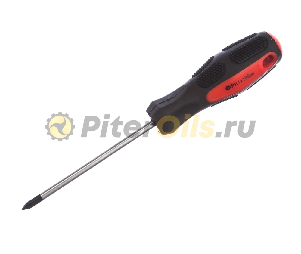 MATRIX Отвертка Anti-Slip, Ph1x100 мм, CrV, двухкомп. рукоятка 12244