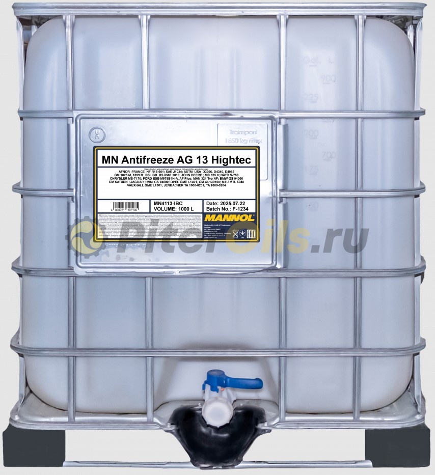 Mannol Antifreeze MN AG13 (1000л) MN4113-IBC