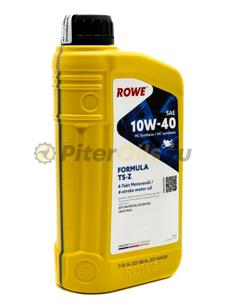 Rowe HIGHTEC 4-T FORMULA 10W-40 TS-Z (1л) 20049001099
