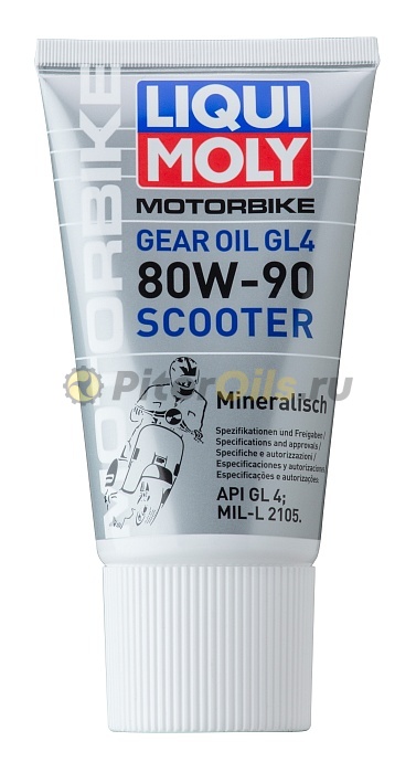 LIQUI MOLY Минеральное транс-е масло для скутеров Motorbike Gear Oil Scooter 80W-90 0,15л 1680