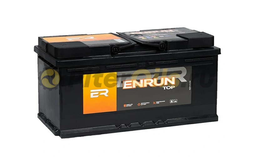 Аккумулятор ENRUN TOP 105 Ah 1000А пол обр (- +) 353x175x190